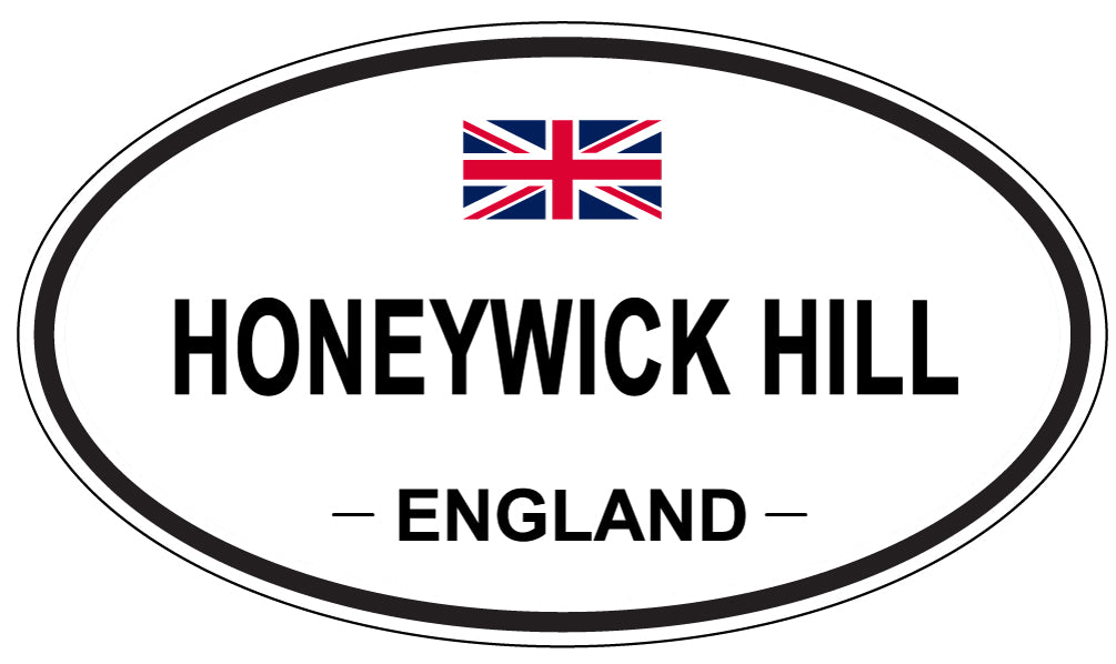 HONEYWICK HILL, ENGLAND - Oval Sticker