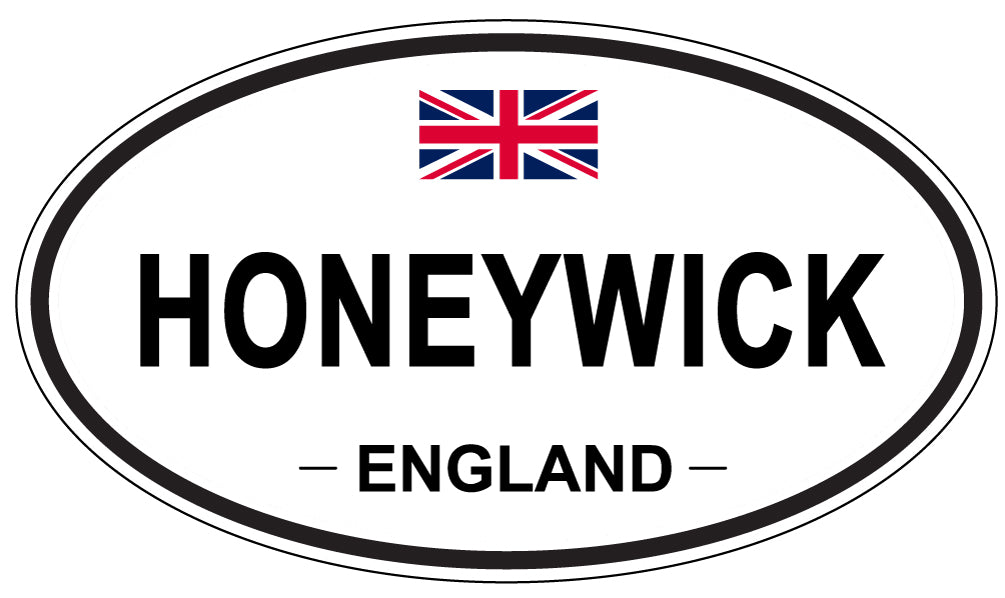 HONEYWICK, ENGLAND - Oval Sticker