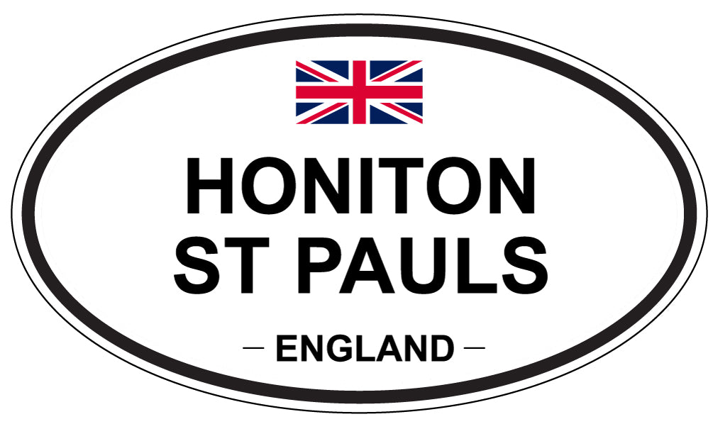 HONITON ST PAULS, England - Oval Magnet