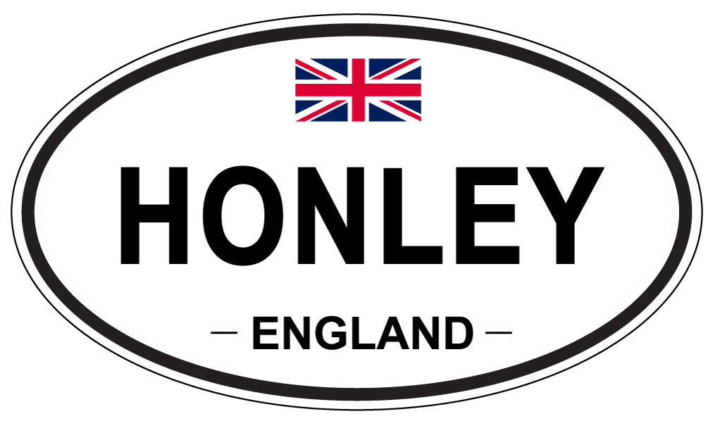 HONLEY, ENGLAND - Oval Sticker