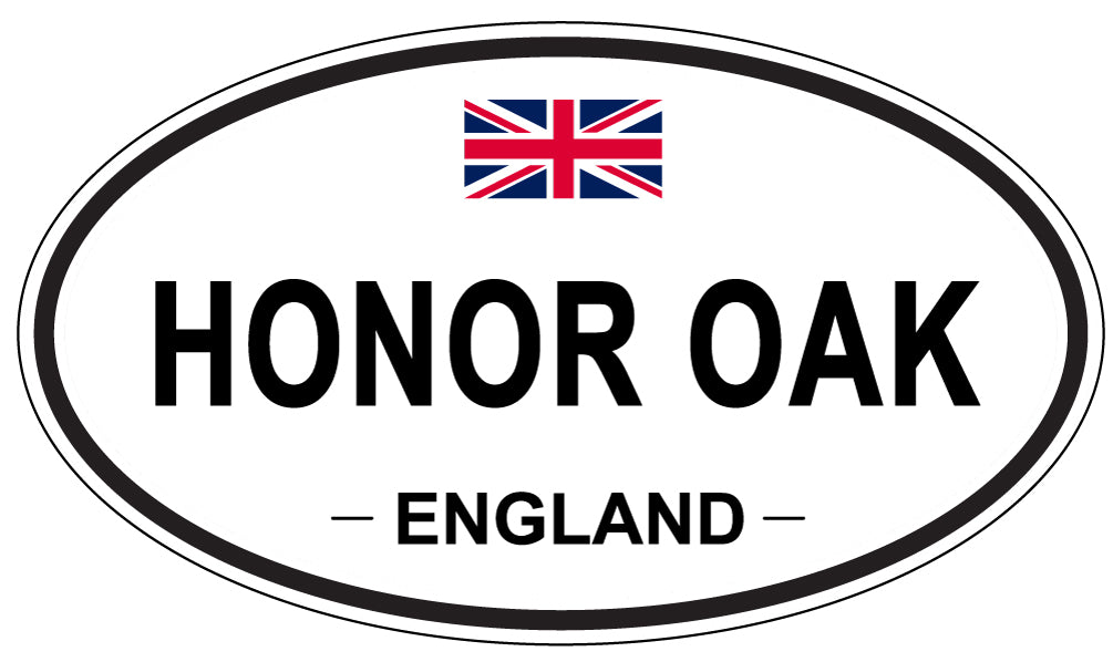 HONOR OAK, ENGLAND - Oval Sticker