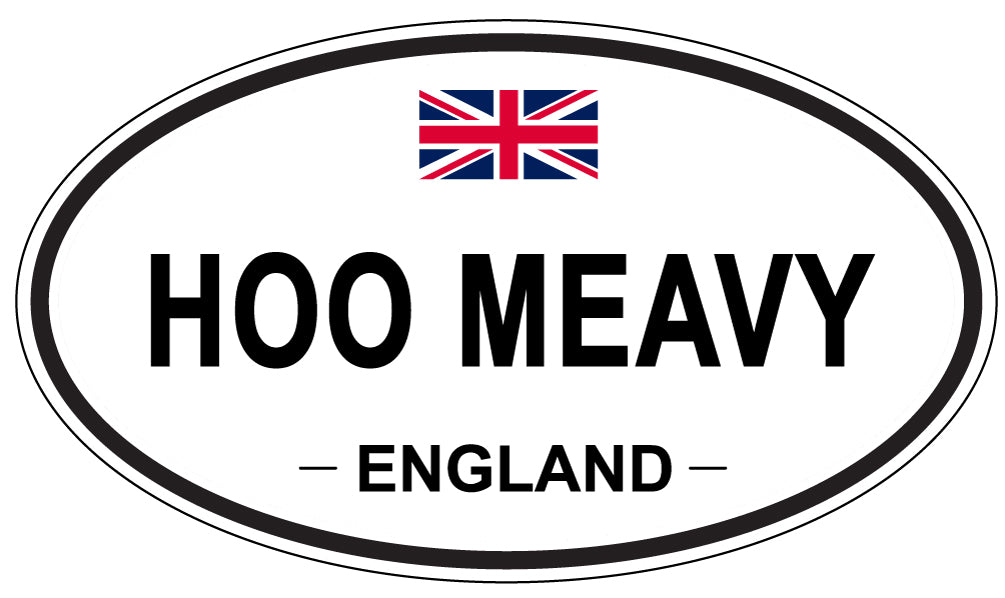 HOO MEAVY, England - Oval Magnet