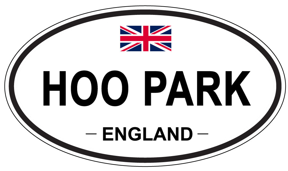 HOO PARK, ENGLAND - Oval Sticker