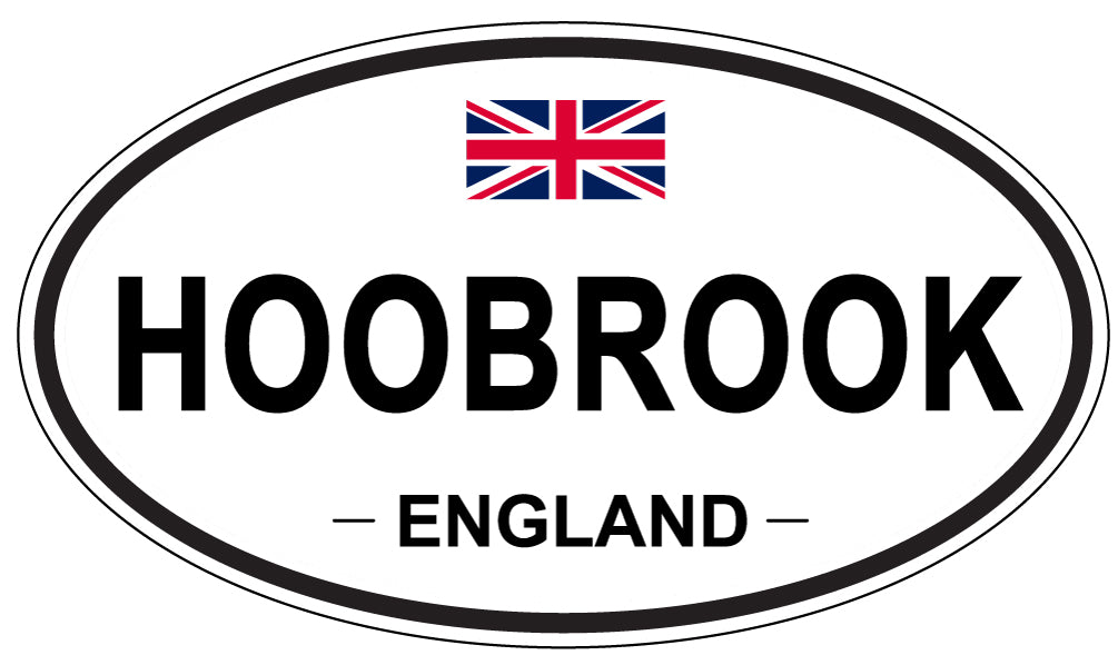 HOOBROOK, ENGLAND - Oval Sticker