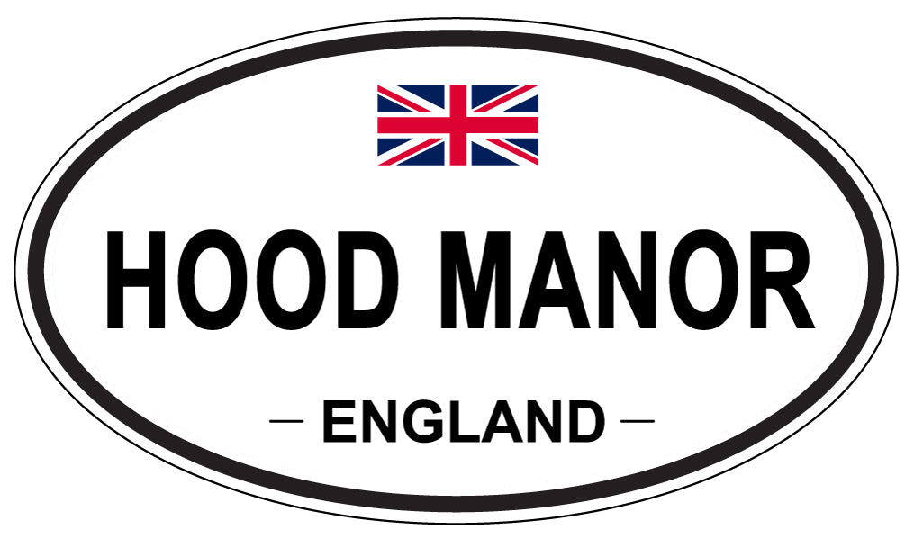 HOOD MANOR, England - Oval Magnet