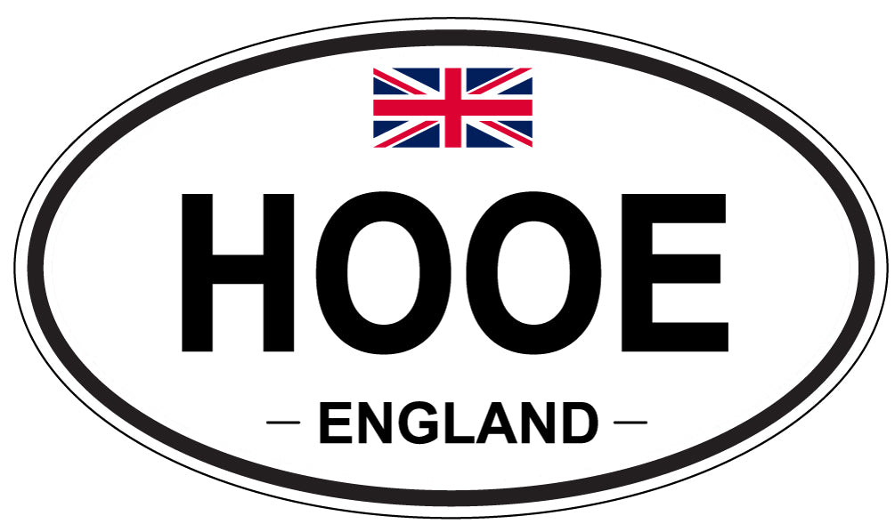 HOOE, ENGLAND - Oval Sticker