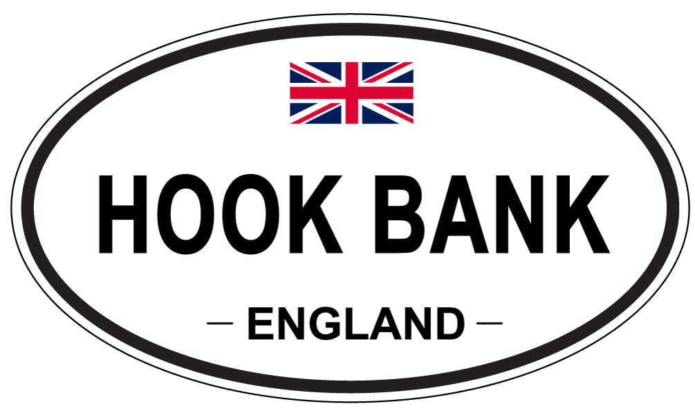 HOOK BANK, England - Oval Magnet