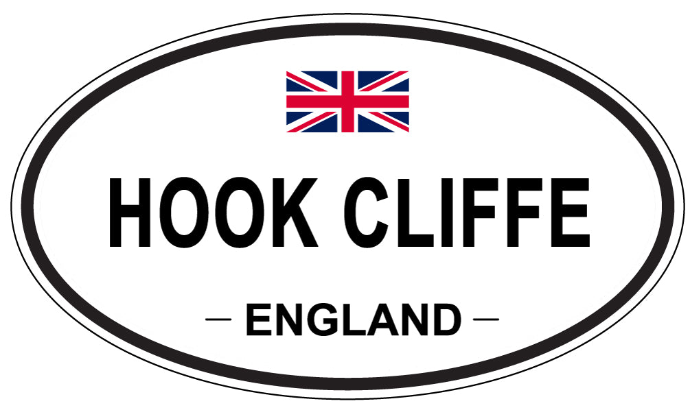 HOOK CLIFFE, ENGLAND - Oval Sticker