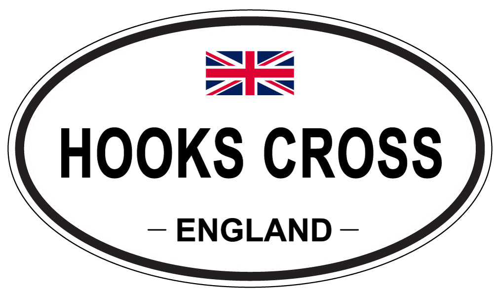 HOOKS CROSS, England - Oval Magnet