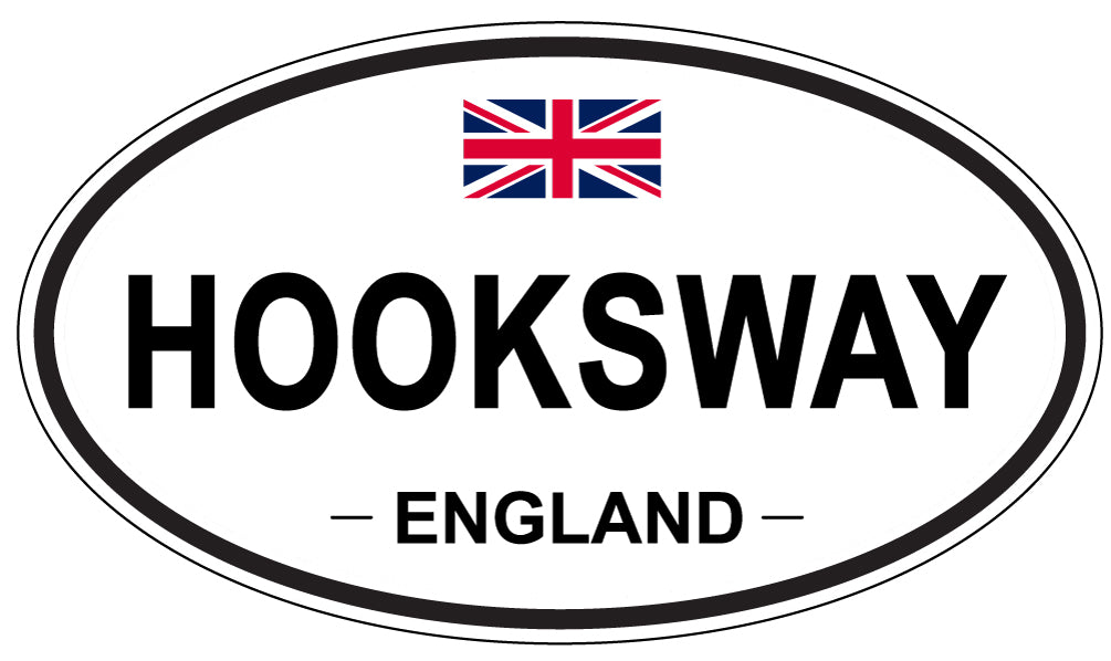 HOOKSWAY, ENGLAND - Oval Sticker