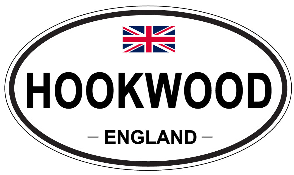 HOOKWOOD, ENGLAND - Oval Sticker