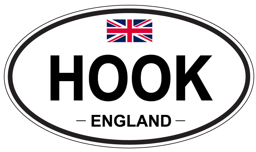 HOOK, England - Oval Magnet