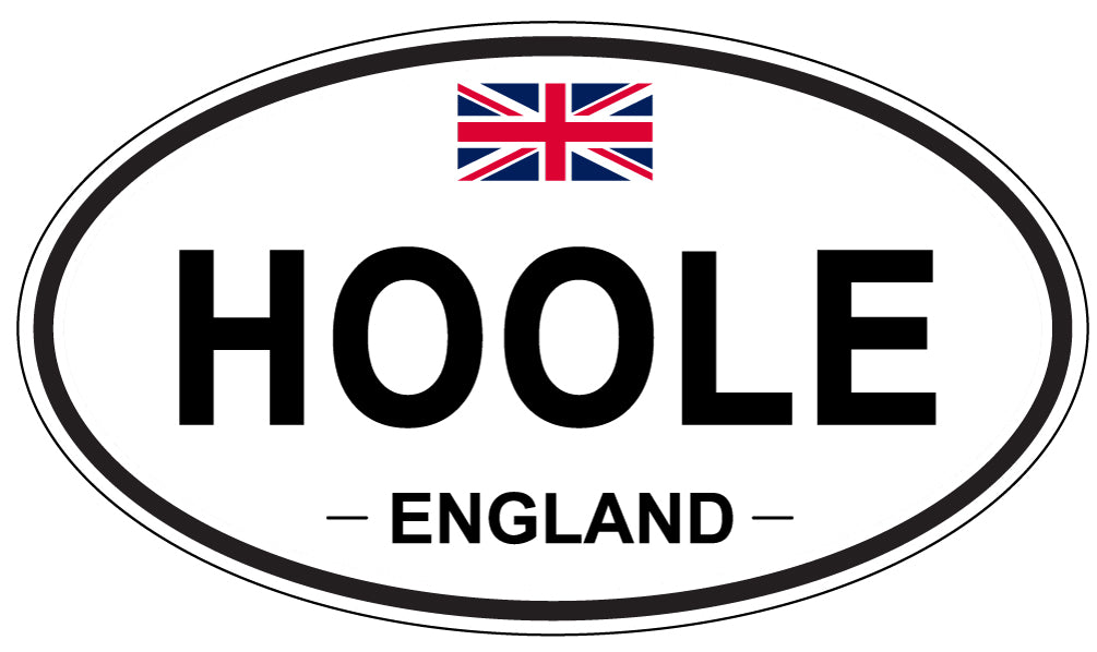 HOOLE, ENGLAND - Oval Sticker