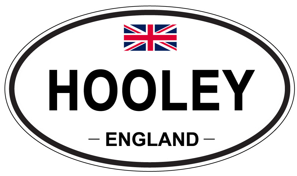 HOOLEY, ENGLAND - Oval Sticker