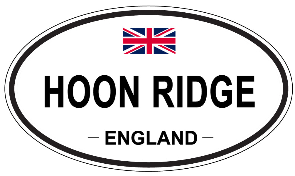 HOON RIDGE, ENGLAND - Oval Sticker