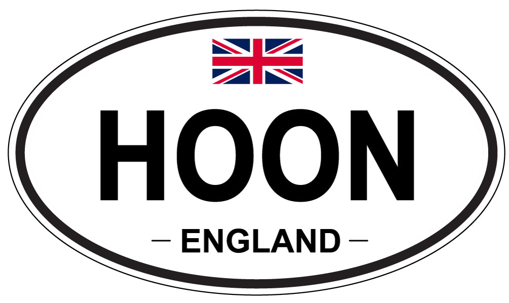HOON, ENGLAND - Oval Sticker