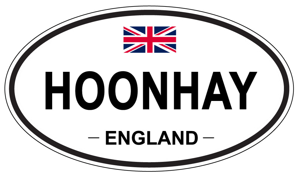HOONHAY, ENGLAND - Oval Sticker