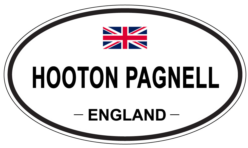 HOOTON PAGNELL, ENGLAND - Oval Sticker