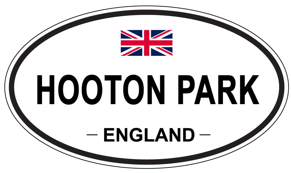 HOOTON PARK, ENGLAND - Oval Sticker