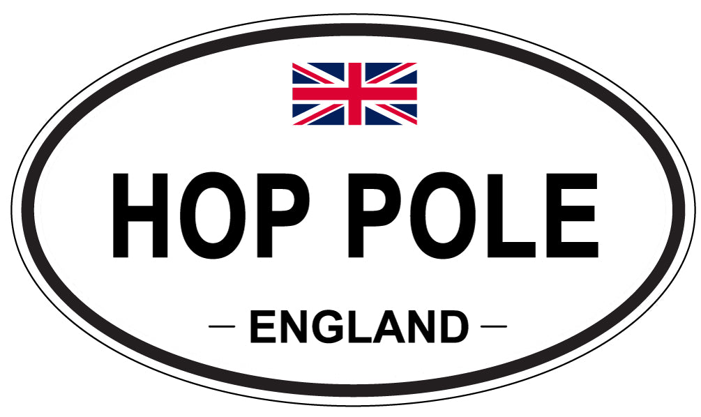 HOP POLE, England - Oval Magnet
