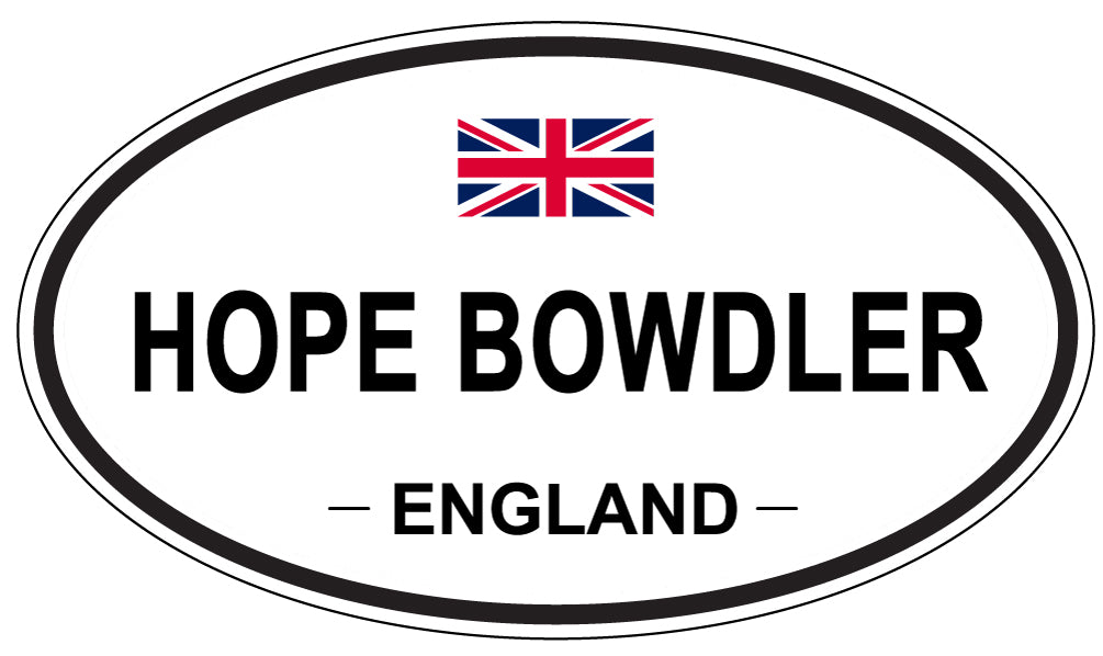 HOPE BOWDLER, ENGLAND - Oval Sticker