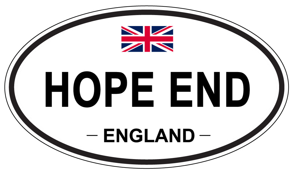 HOPE END, England - Oval Magnet