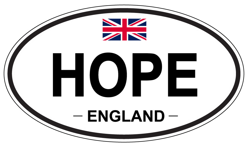 HOPE, England - Oval Magnet