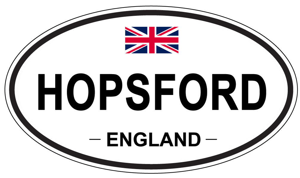 HOPSFORD, ENGLAND - Oval Sticker