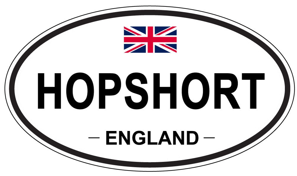 HOPSHORT, England - Oval Magnet
