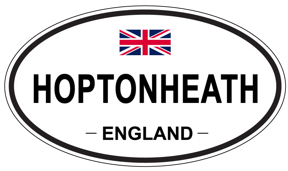 HOPTONHEATH, ENGLAND - Oval Sticker