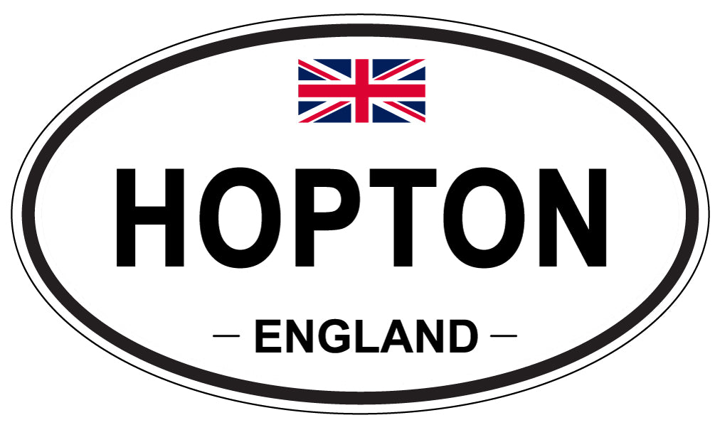 HOPTON, England - Oval Magnet