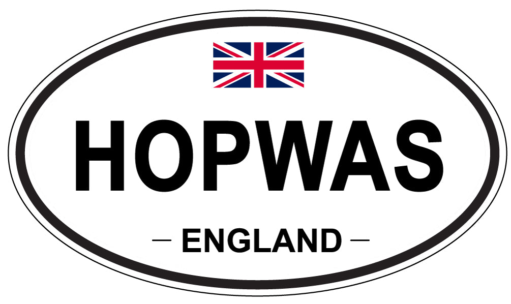 HOPWAS, England - Oval Magnet