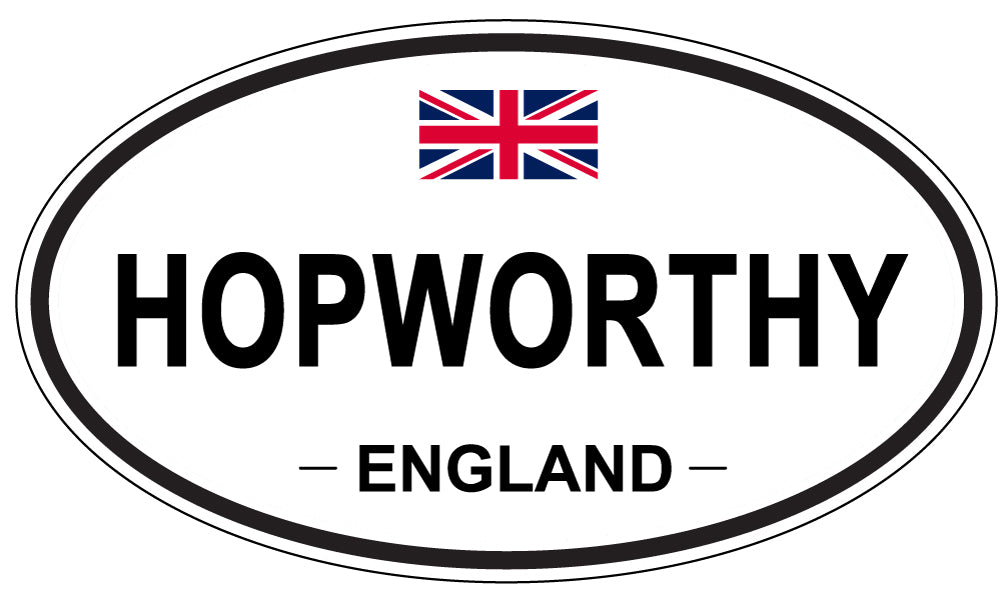 HOPWORTHY, England - Oval Magnet