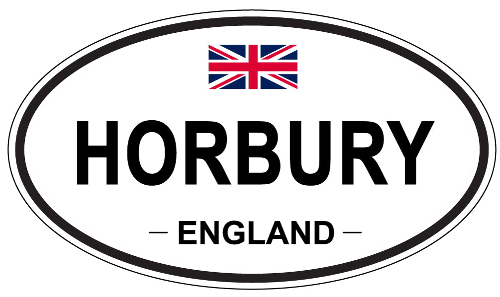 HORBURY, ENGLAND - Oval Sticker