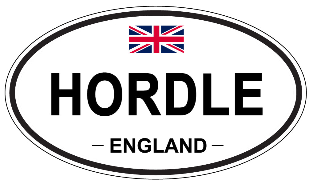 HORDLE, ENGLAND - Oval Sticker