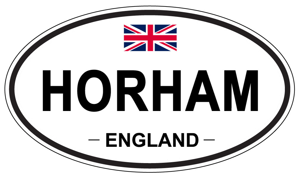 HORHAM, ENGLAND - Oval Sticker