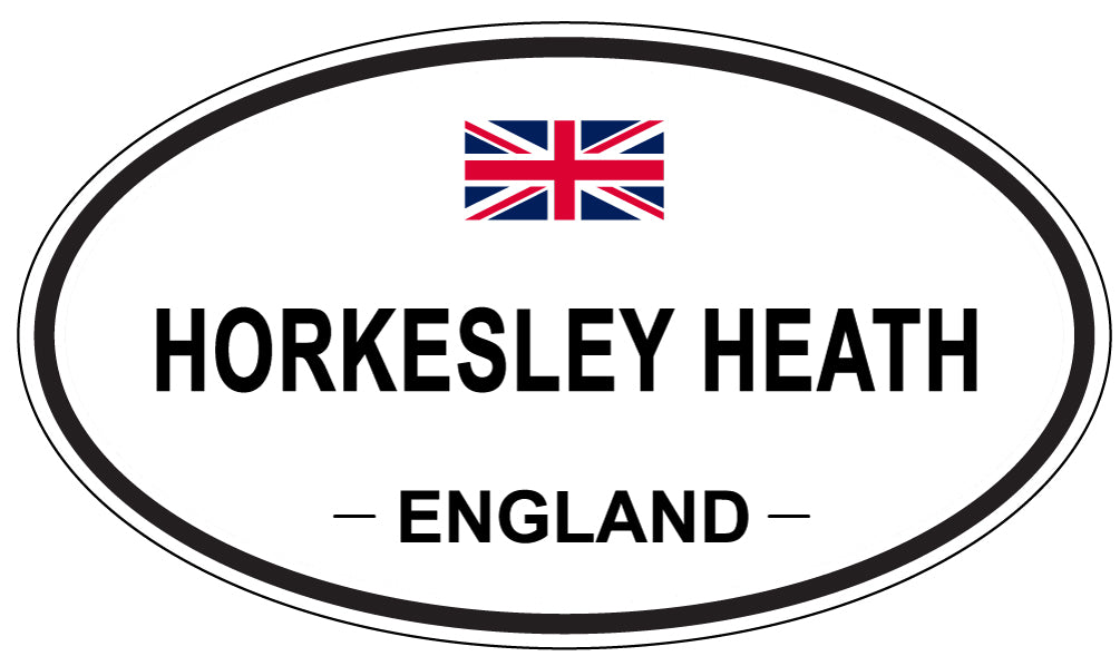 HORKESLEY HEATH, ENGLAND - Oval Sticker