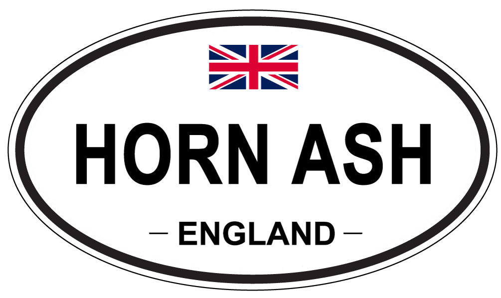 HORN ASH, ENGLAND - Oval Sticker