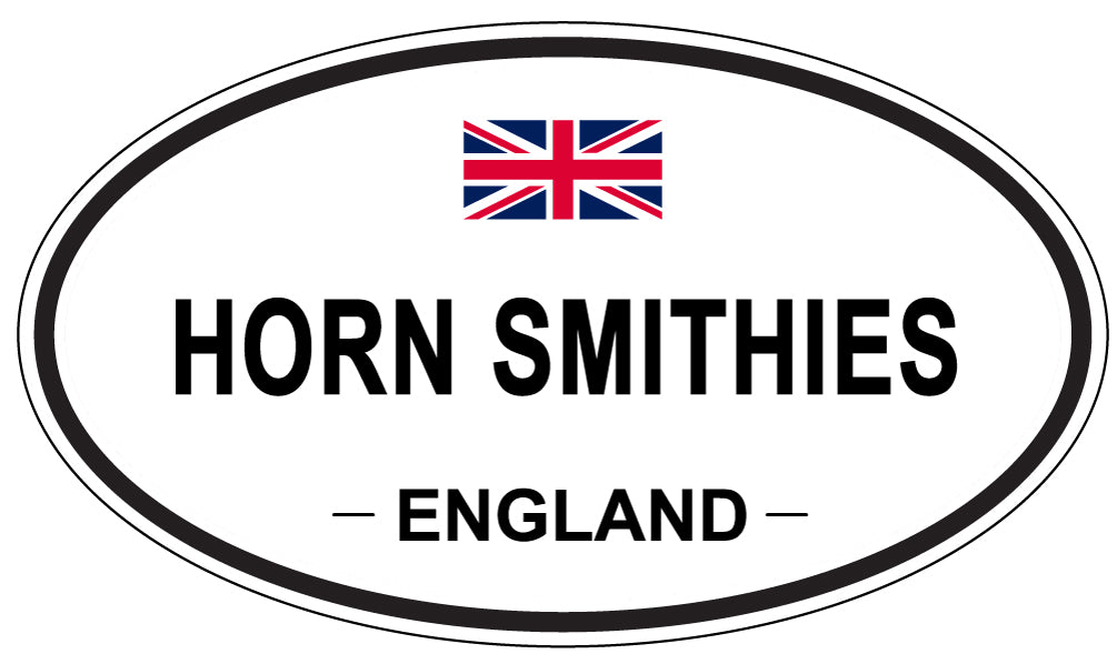 HORN SMITHIES, ENGLAND - Oval Sticker