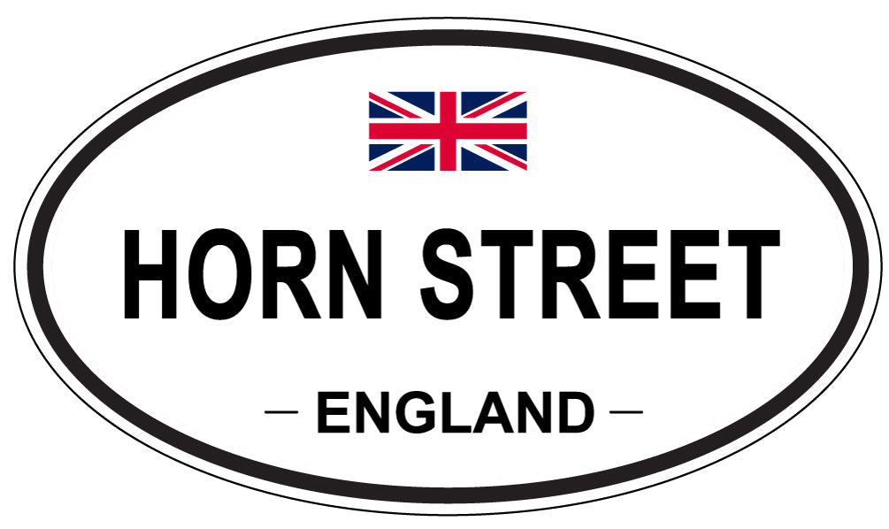 HORN STREET, ENGLAND - Oval Sticker