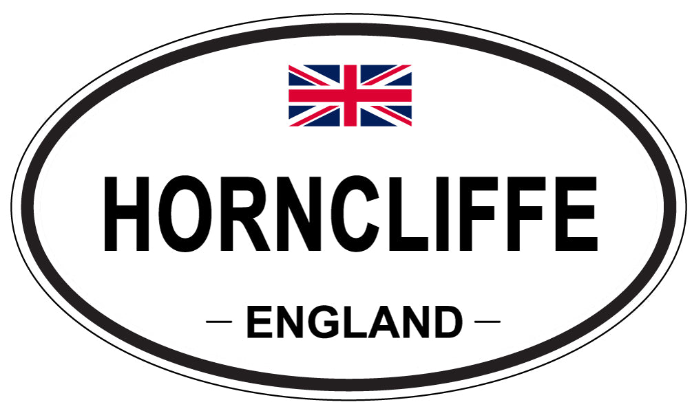 HORNCLIFFE, England - Oval Magnet