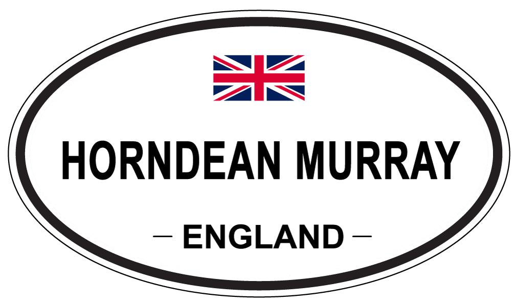 HORNDEAN MURRAY, ENGLAND - Oval Sticker