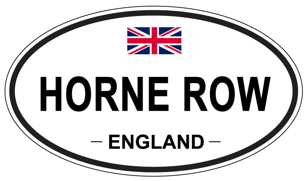 HORNE ROW, ENGLAND - Oval Sticker