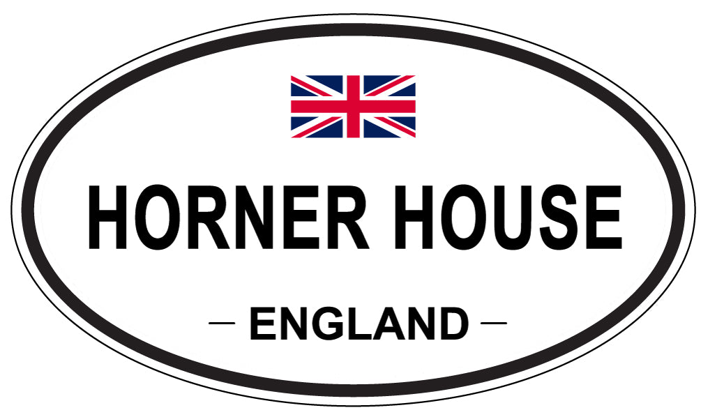 HORNER HOUSE, England - Oval Magnet