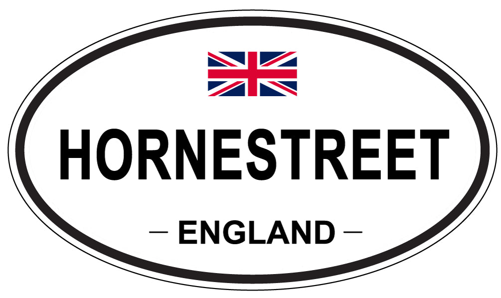 HORNESTREET, ENGLAND - Oval Sticker