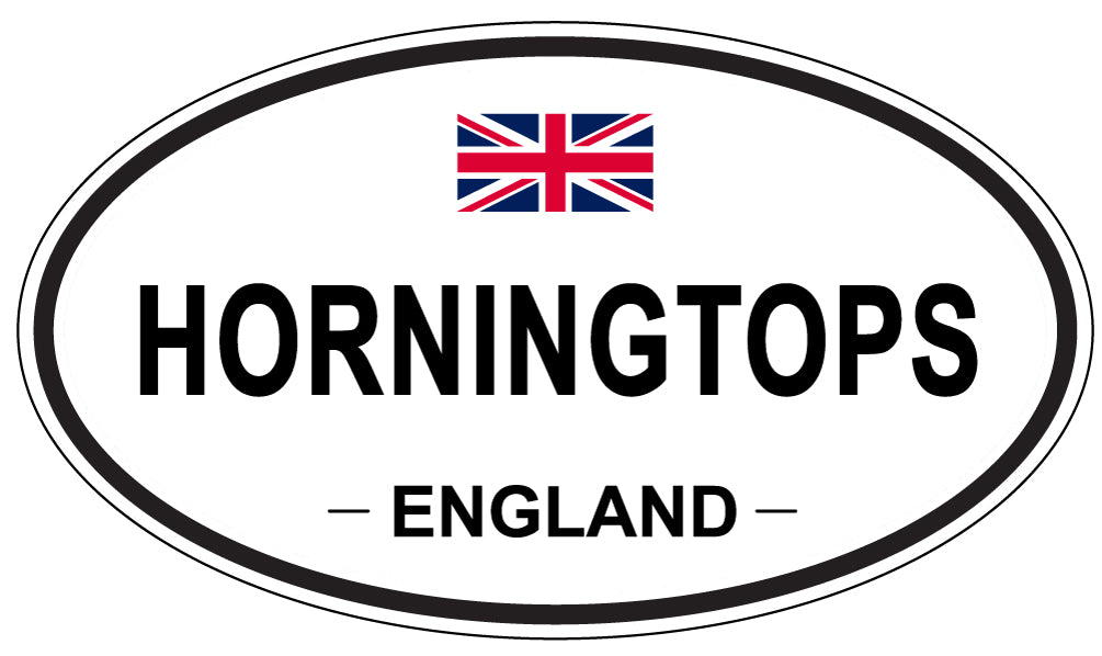 HORNINGTOPS, ENGLAND - Oval Sticker