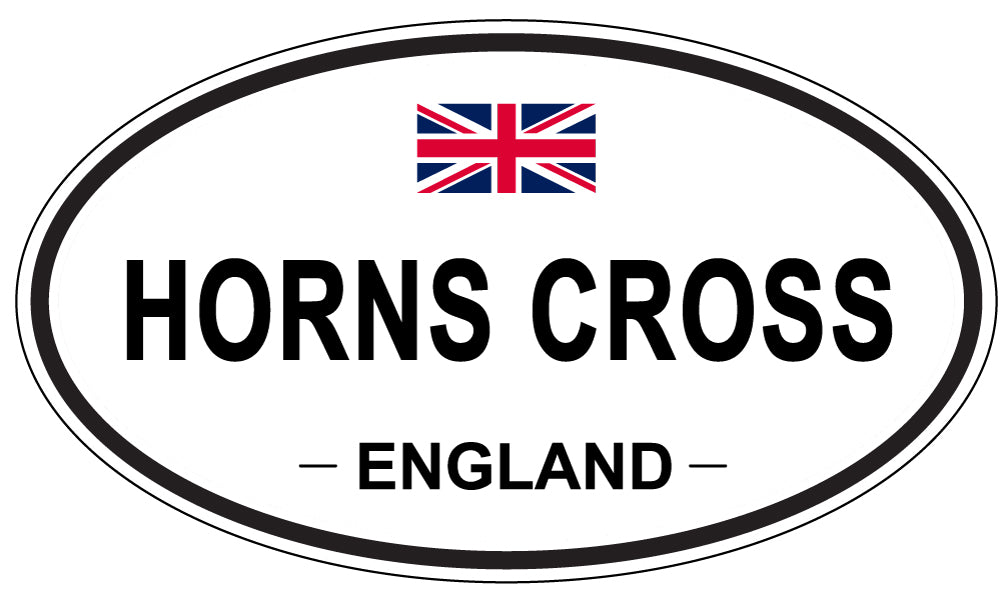 HORNS CROSS, England - Oval Magnet