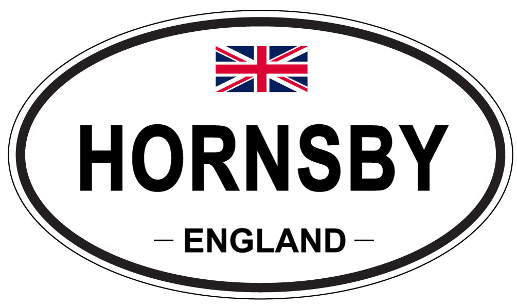 HORNSBY, ENGLAND - Oval Sticker
