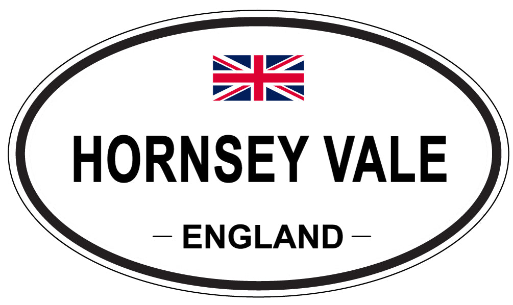 HORNSEY VALE, ENGLAND - Oval Sticker
