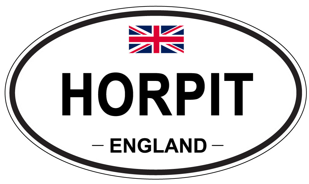 HORPIT, ENGLAND - Oval Sticker